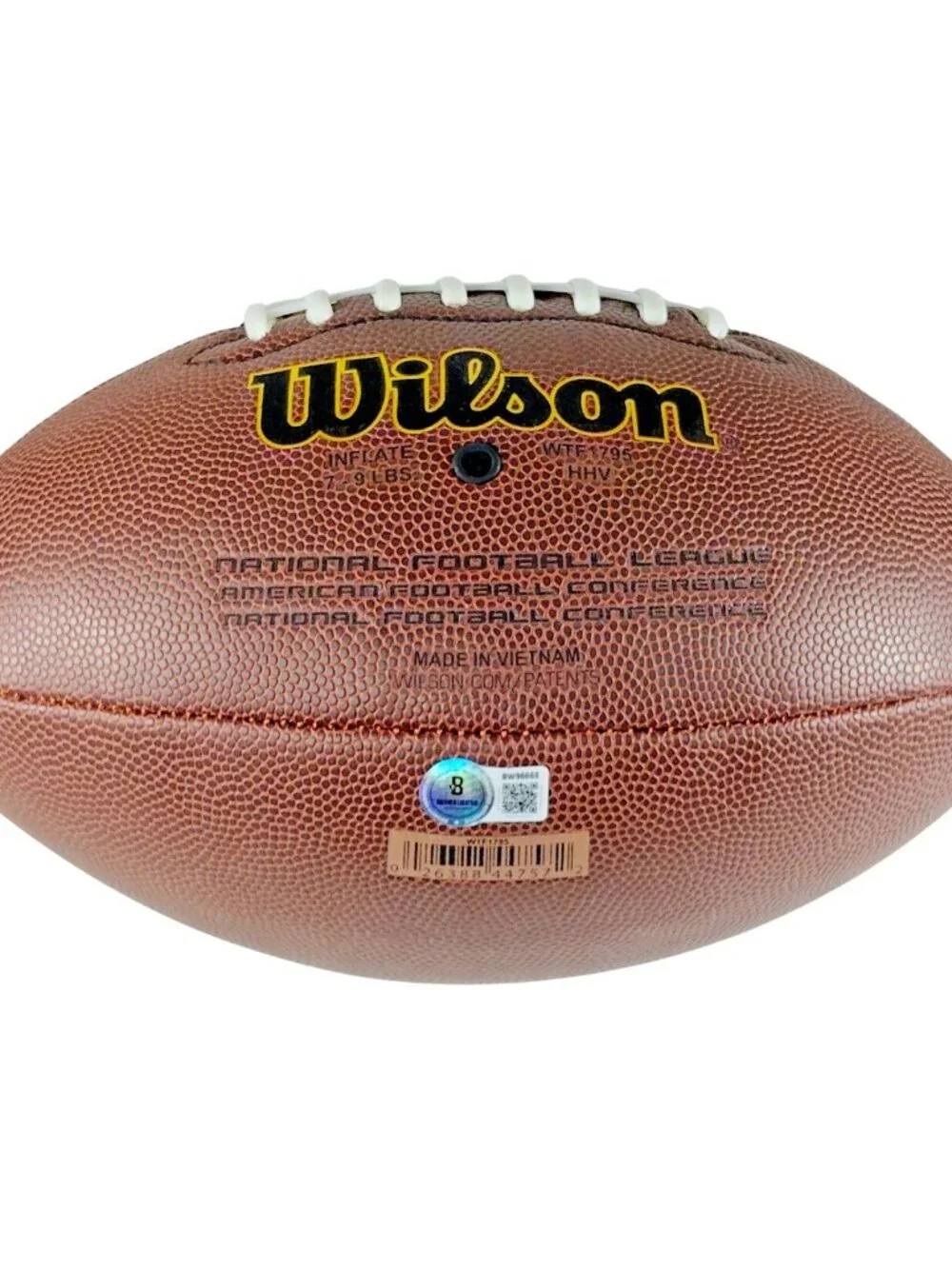 Ahman Green Signed Wilson NFL Football Packers Beckett BAS COA